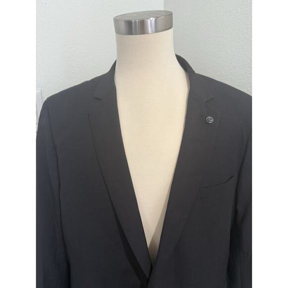 Johnny Bigg Black RAYMOND 2 BUTTON SUIT JACKET NEW With Tags Size 48 - Picture 3 of 7
